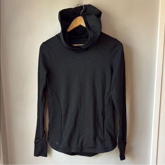 Athleta Hoodie Black Stowe - Picture 1 of 8
